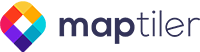MapTiler logo with colorful diamond icon and dark blue text